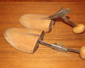 A pair of vintage shoe trees