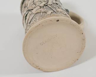 Base of antique German stoneware beer stein