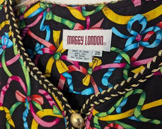 Maggy London women's silk blouse, size 20