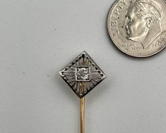 Diamond stickpin