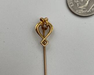 10kt gold stick pin