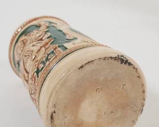 Base of antique German stoneware beer stein