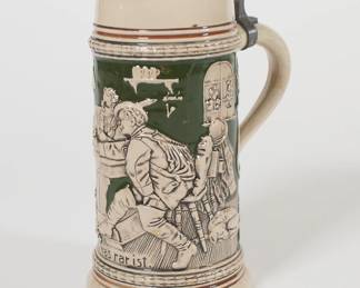 Another antique German stoneware beer stein