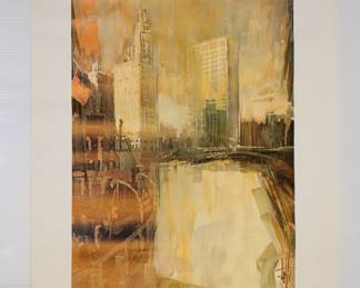 Watercolor painting print poster