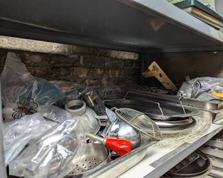 TONS of old catering supplies and kitchenware