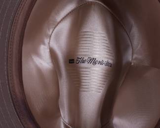 Interior of men's vintage hat, The Men's Store, Sears