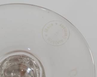 Closeup of set of 4 vintage DAB Dortmunder Actien Bräuerei German beer pilsner glasses