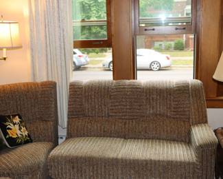 Another view of vintage Like-New German Sectional wrap around L-shaped sofa purchased at Northern Home Furnishings in Lincoln Square