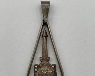 Pure silver (.999) Chicago water tower pendant / charm