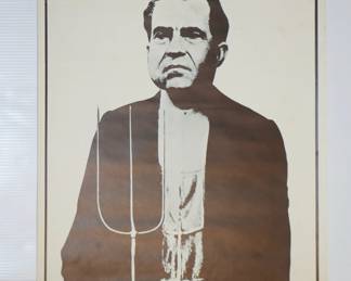 Vintage political satire poster