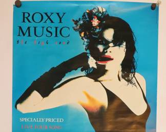 1983 Pop Art Roxy Music promo poster