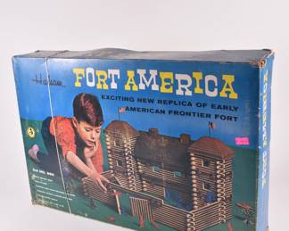 Vintage Halsam Set #850 Fort America log model set