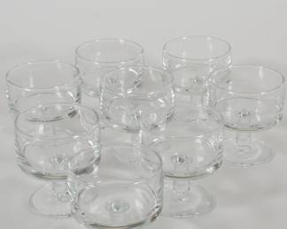 Vintage set of cognac or sherry glasses