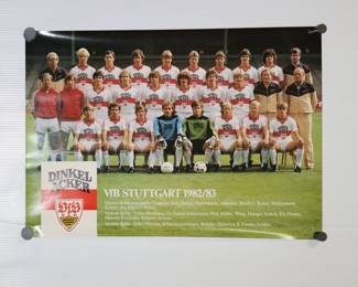 Dinkelacker beer VfB Stuttgart poster