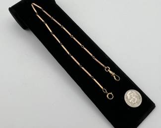 10kt gold watch chain