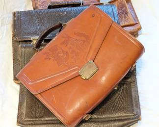 Leather satchels