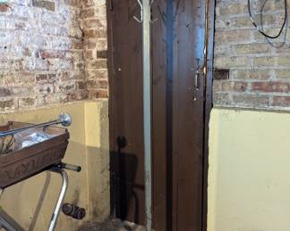 Vintage metal coat rack