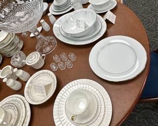 Serval neutral china set options