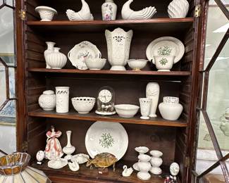 Collection of Lenox gift cream with gold trim