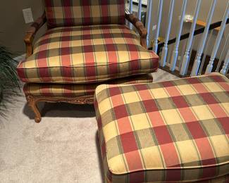 Hancock & Moore Chair & Ottoman