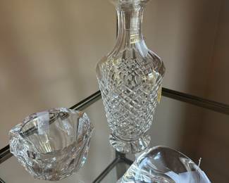 Waterford Decanter, Orefors & St. Louis France Crystal