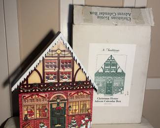 Wooden advent calendar house 