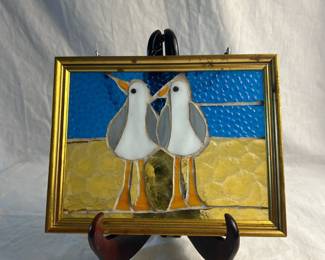 Stained Shaped Glass, Seagulls