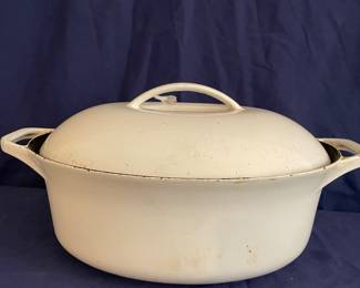 Club Colorcast white enamel & cast iron casserole 