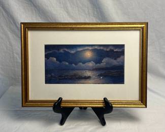 Night Sky, Watercolor On Paper, Hutchinson