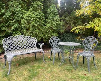 Wrought iron patio set 