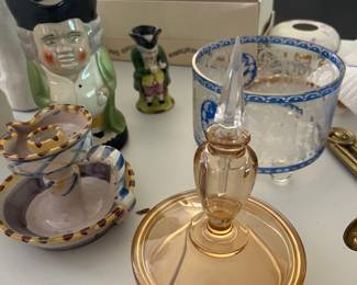 Toby jug and  Perfume/Powder set