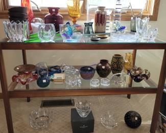 art glass, ceramics