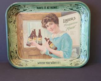 Linser's Beer tray