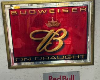 Budweiser & Red Bull Signs