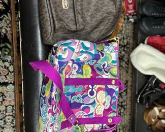 Coach and Michael Kors backpack