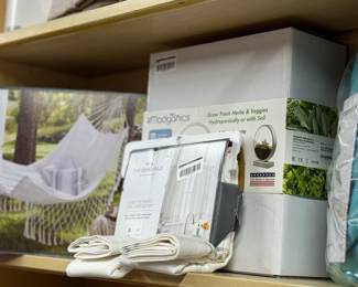 New hammocks, Blackout Curtains and hydroponic plant grow fixture