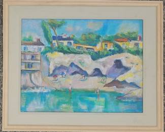 Dave Fox 14 x 18 acrylic on board. South Bay scene.