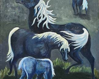 20 x 16 M Mexican Mid century oil on canvas.