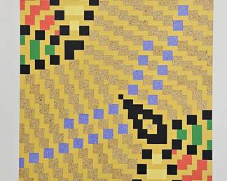 James Nunes 24 x 24 Op Art collage. 