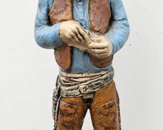 William Iaculla. 16" sculpture. Self portrait.