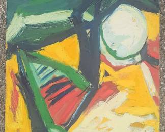 24 x 24 Eric Fiazi oil on canvas. 