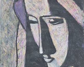 Christopher Mark Brennan 22 x 28 oil pastel on paper.