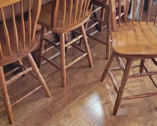 4 solid bar stools