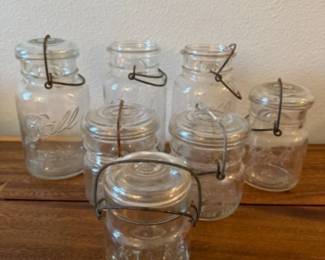 69 VintageBallJarsWithGlassLids