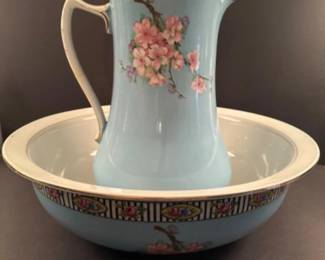 21 LargeAntiquePitcherandBasin