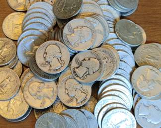 Miscellaneous silver quarters