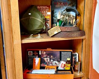 MILITARIA GAS MASK AND HELMET