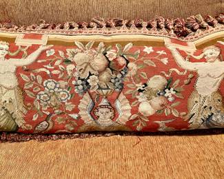 AUBUSSON FRENCH PILLOWS.