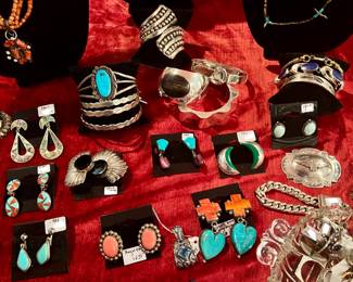 Indian pawn, sterling turquoise, spiny oyster