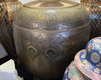 THIS BRASS MIDDLE EASTERN LAMP IS LARGE AND AMAZING!